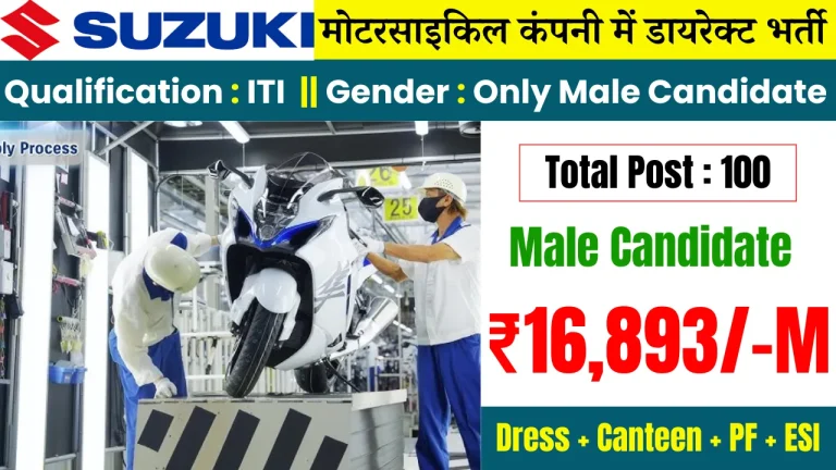 Suzuki Motorcycles Job in Gurgaon